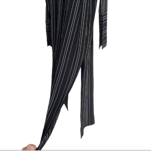 ZARA Woman’s Long Open Front Striped Blazer Size M - Picture 4 of 7